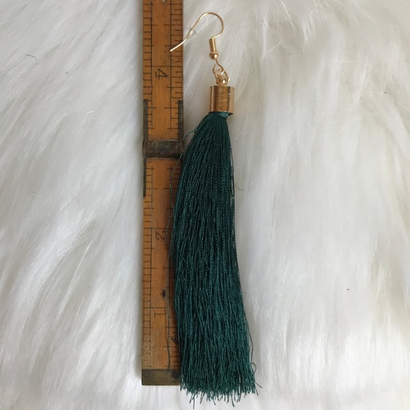 Boho tassel fringe statement earrings - Picture 2 of 4